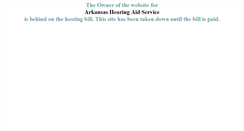 Desktop Screenshot of hearingaidsarkansas.com