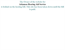 Tablet Screenshot of hearingaidsarkansas.com